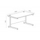 DCE-1400 Rectangular Desk Oak