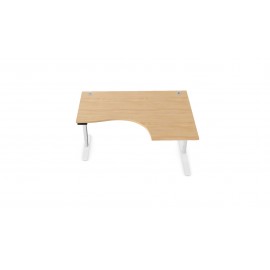 DCE-L- Hight Adjustable Righthand Radial Desk 1600 x 1200 (Beech) 