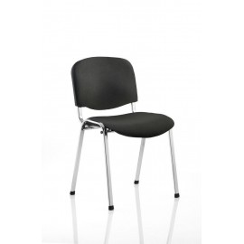 DCM-Charcoal Stacking Chair Chrome Frame