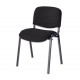 DCM-Blue Stacking Chair Black Frame