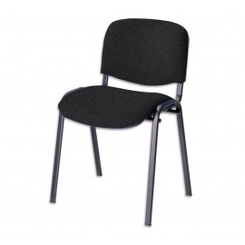 DCM-Charcoal Stacking Chair Black Frame