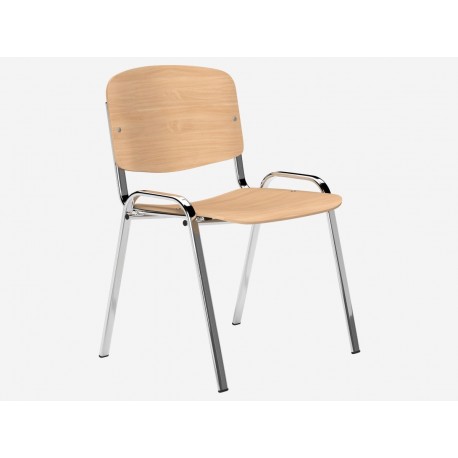 DCE-Beech Ply Stacking Chair