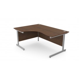 DCE-Lefthand1600 Radial Desk (Walnut)