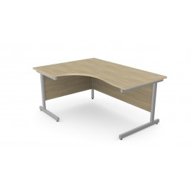 DCE-Lefthand1600 Radial Desk (Urban Oak)