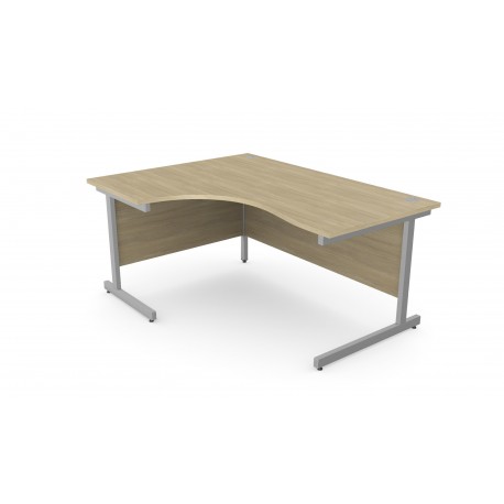 DCE-Lefthand1600 Radial Desk (Urban Oak)