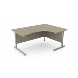 DCE-Righthand1800 Radial Desk (Arctic Oak)