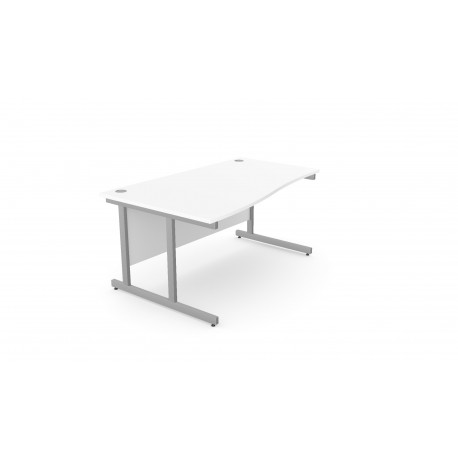 DCE-1400 Lefthand Wave Desk (White)