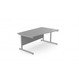 DCE-1400 Righthand Wave Desk (Grey)