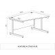 DCE-1400 Righthand Wave Desk (Grey)