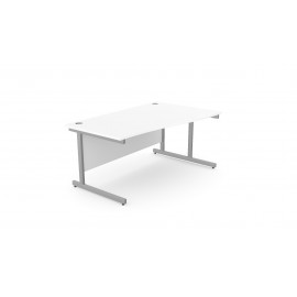 DCE-1600 Righthand Wave Desk (White)