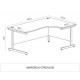 DCE-Righthand1600 Radial Desk (Urban Oak)