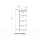 DCE-4 Drawer Filing Cabinet (Urban Oak)