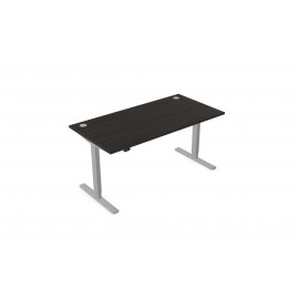 DCE-Z-1400 x 800/700 Height Adjustable Sit Stand Desk (Harbour Oak)